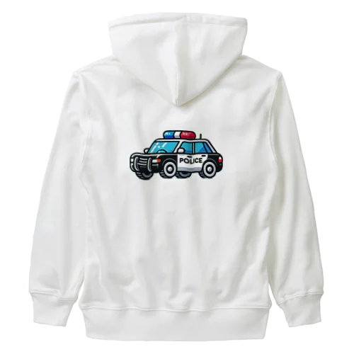 AIで描いたパトカー Heavyweight Zip Hoodie