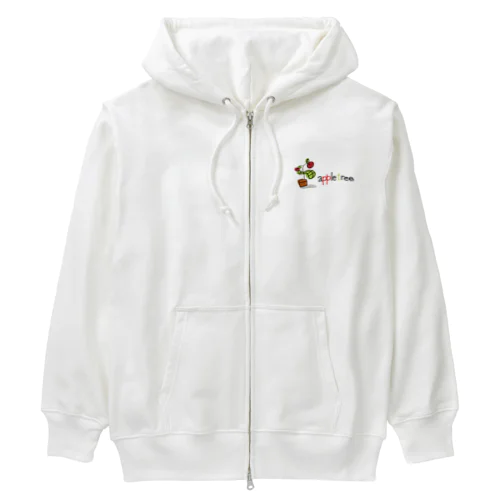 @takuのイラストシリーズ　apple tree Heavyweight Zip Hoodie