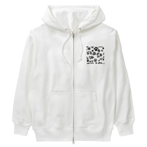 肉球？どんな動物の肉球？ Heavyweight Zip Hoodie