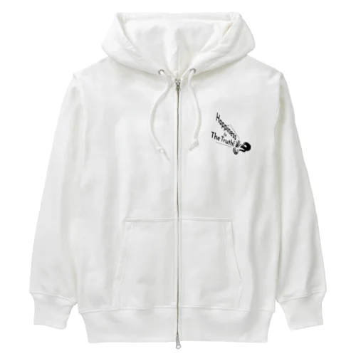 Happiness Is The Truth!（黒） Heavyweight Zip Hoodie
