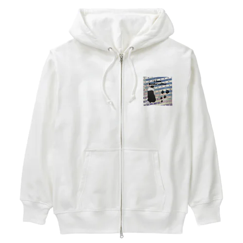 ボーダーコリー　振り向きver Heavyweight Zip Hoodie