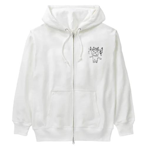 おにさん01 Heavyweight Zip Hoodie