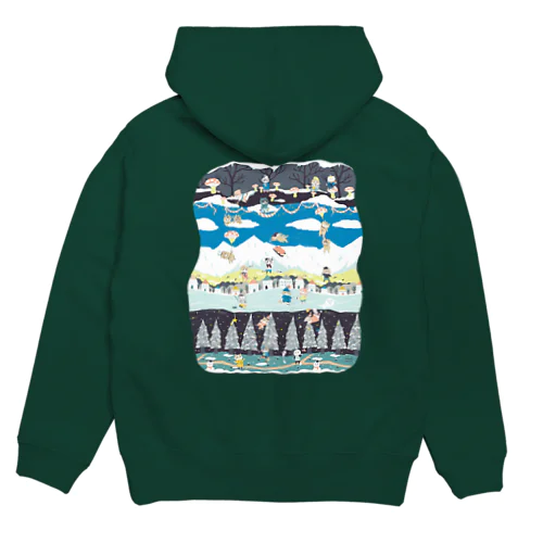 スコホ雪山 Hoodie
