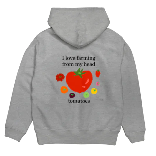 頭の先から足の先まで農業を愛してる Hoodie