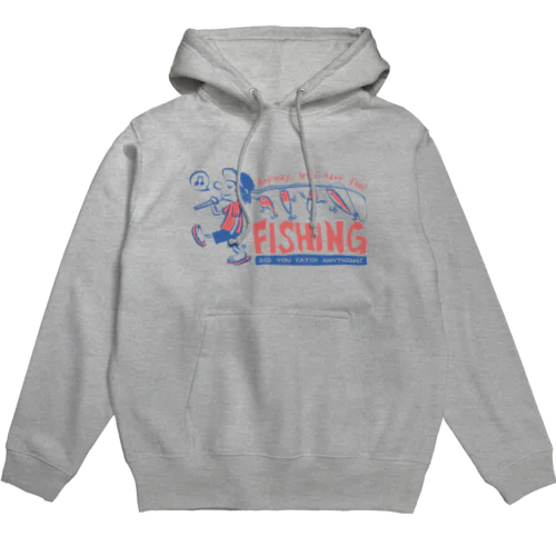 釣りをとにかく楽しもう!_レトロ Hoodie
