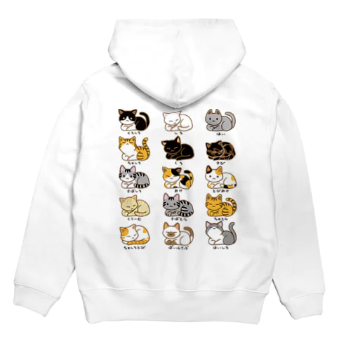 猫の柄模様コレクション図鑑 Hoodie