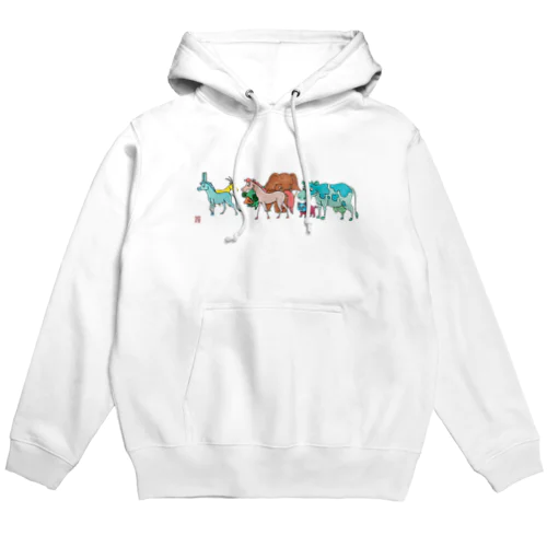 げんきアート展　柴田将人　動物たち Hoodie