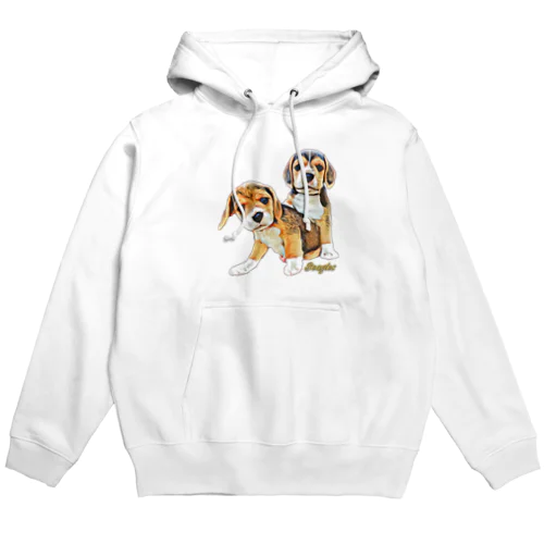 仲良しビーグル Hoodie