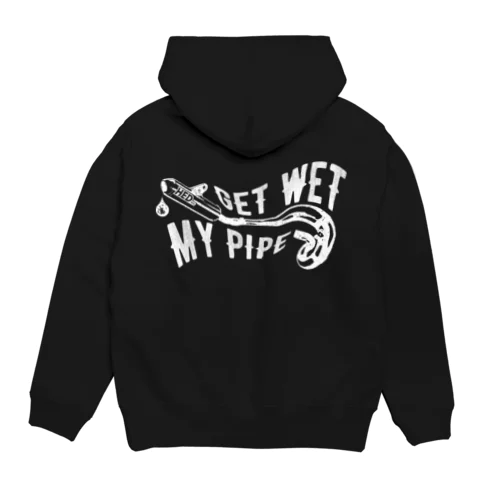 Get wet my pipe(White) Hoodie