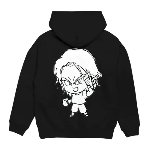 DOUBLE.K/うさねこパーカーBLACK Hoodie
