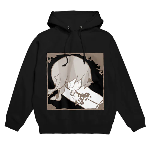 ハート黒 Hoodie