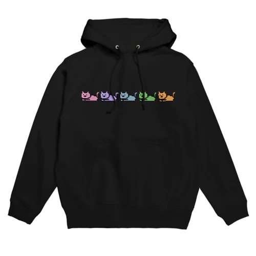 ドットにゃんこ Hoodie
