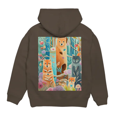 森の中の世界 Hoodie