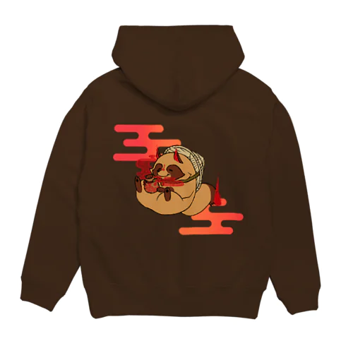 うらたぬき パーカー タヌキ Lv.1 / ジーナショップ(たぬき多め) ( jiinashop )の