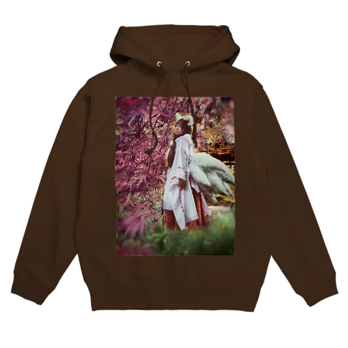 九尾狐と紅葉 Hoodie