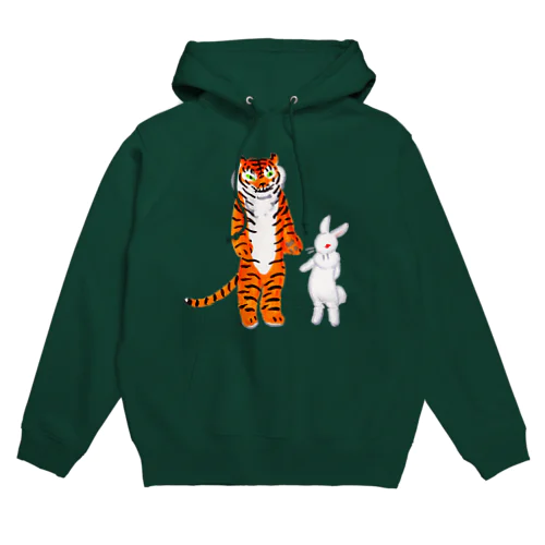 トラちゃんとウサギちゃん Hoodie