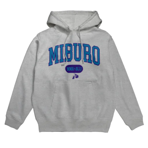 カレッジ2 ブルー×パープルロゴ Hoodie