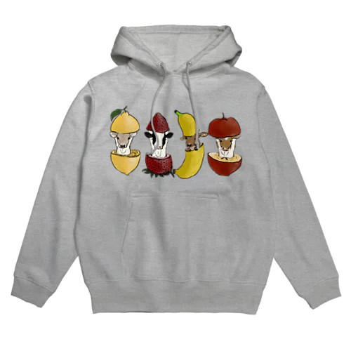 フルーツ乳牛 Hoodie
