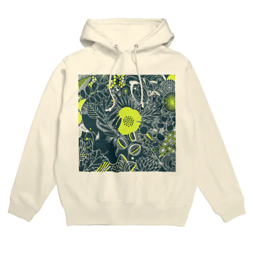 botanical blue Hoodie