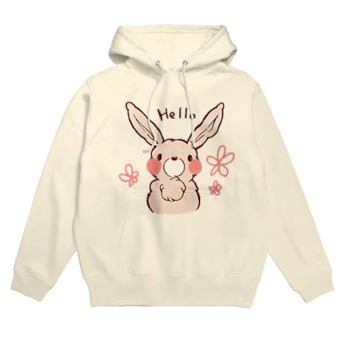 もふもふうさぎ Hoodie