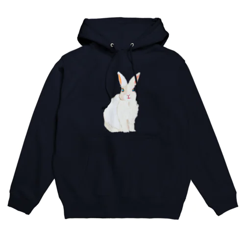 フワフワうさぎ（白） Hoodie