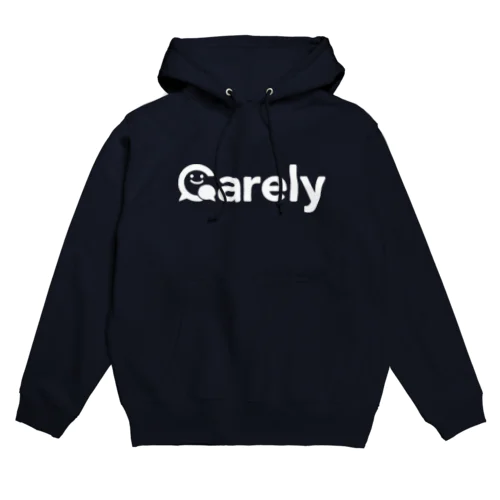 Carelyロゴ（白） Hoodie