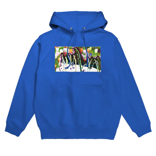 チンアナゴとニシキアナゴとチューリップ Hoodie