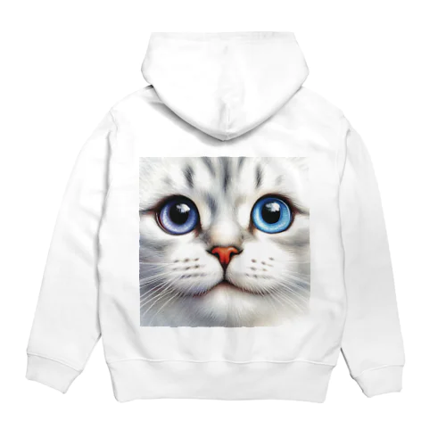 スコティッシュフォールドのアップ顔 Hoodie