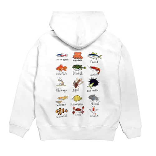 お魚図鑑 Hoodie