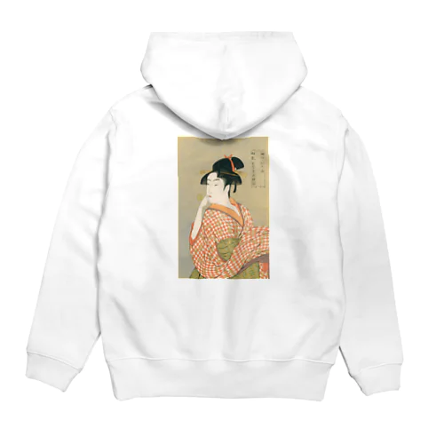 ビードロを吹く娘　utamaro Hoodie