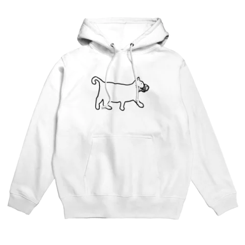たい焼きくわえたどらねこ Hoodie