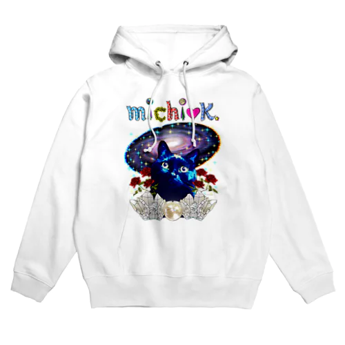 #9 黒猫ルナちゃん アンドロメダ銀河とレムリアンシードクリスタル・おとぎの国のネコ Hoodie