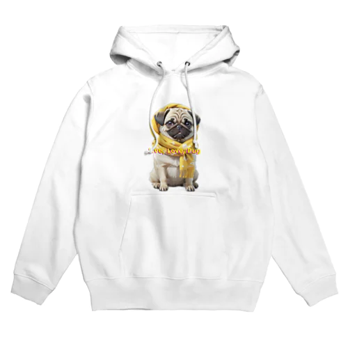 Smiling Pug, Sunshine Hug Hoodie