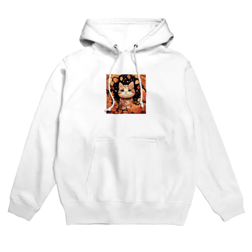 🍁 宇宙猫の秋イラストグッズ 🍁 Hoodie