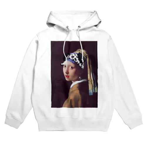真珠の耳飾りの少女ダルメシアン Hoodie