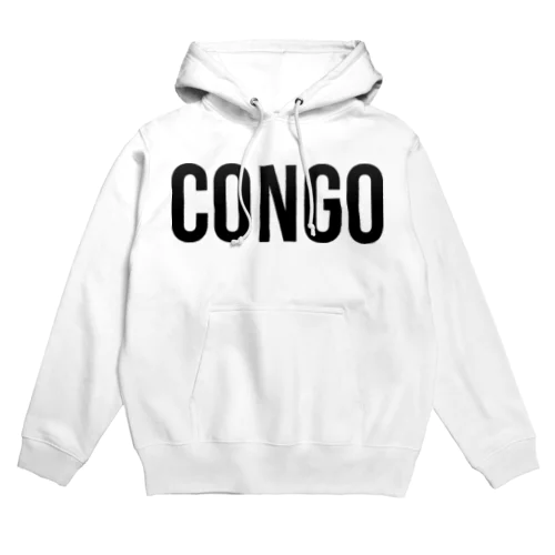 コンゴ ロゴブラック Hoodie