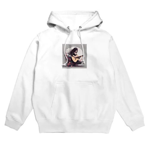 アコースティックな少女 Hoodie