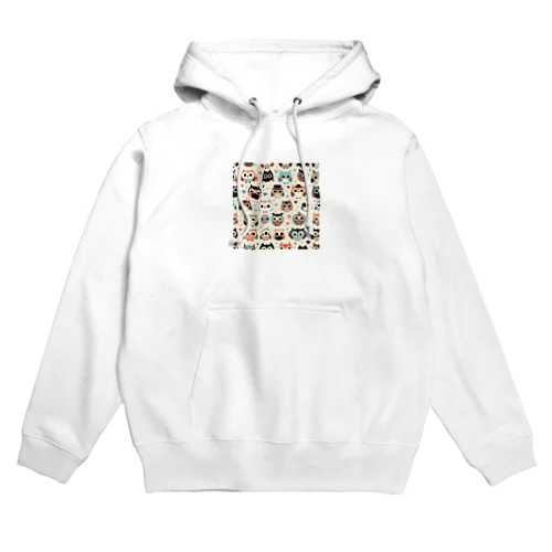フクロウドット柄 Hoodie