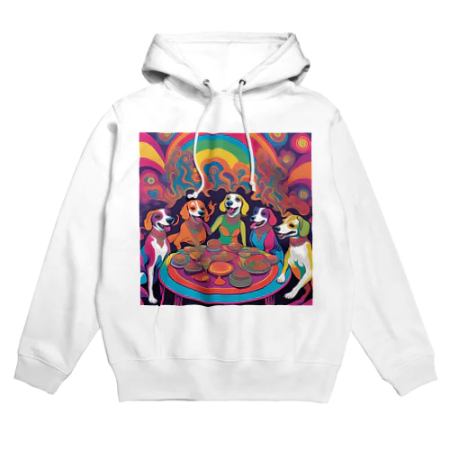 美しいわんこたちのパーティー Hoodie