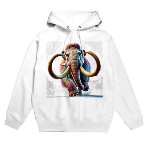 レインボーアニマルマンモス Hoodie