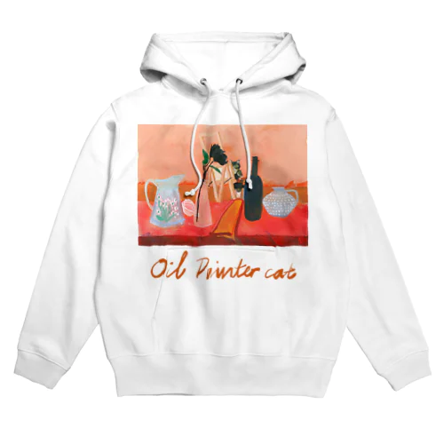 油絵を描く猫(Oil painter cat) Hoodie