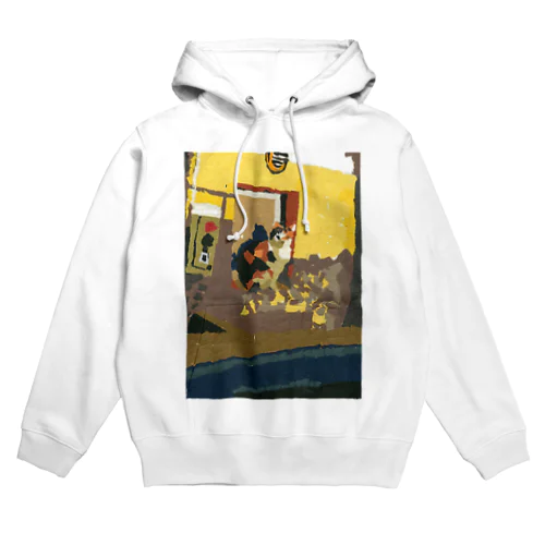 地域猫の三毛猫みけちゃん(ちぎり絵) Hoodie