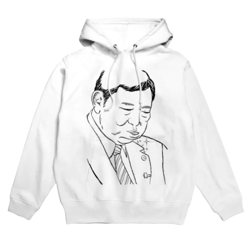 おにぎりを頬張る茂 Hoodie