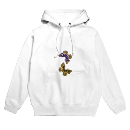国蝶「オオムラサキ」ペア Hoodie