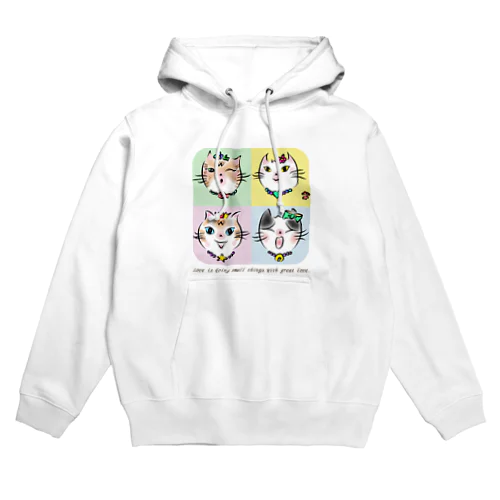保護猫　名言１小さな愛 Hoodie
