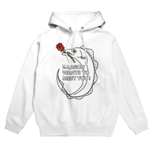バラとドラゴン/タチウオ釣れちゃう Hoodie
