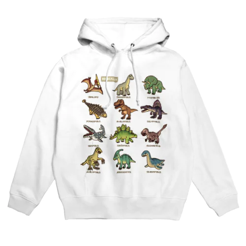恐竜図鑑 Hoodie