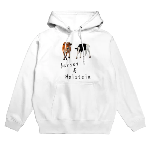 ウシ(ジャージーとホルスタイン) がとにかく大好き！ Hoodie