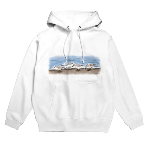波打ち際のミユビシギ Hoodie