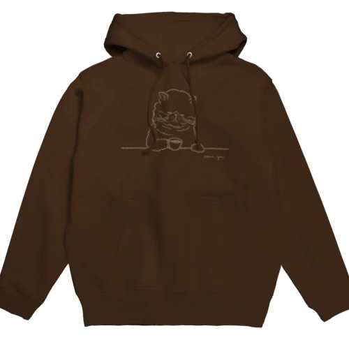 猫と珈琲（印刷インクカラー：ミルクティー） Hoodie